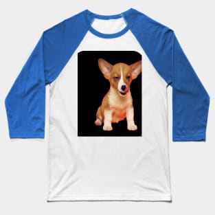 dog on the black background Baseball T-Shirt